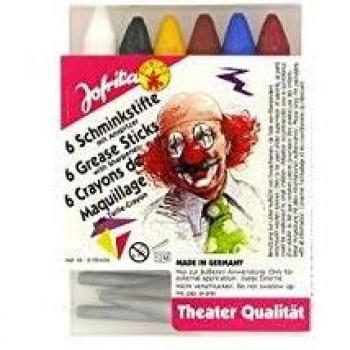 PartyXPeople 6‑Farb Schminkstift-Set mit Spitzer