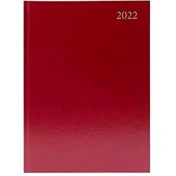 Daily Planner A5 Burgundy 2022 – Per-Page Scheduling