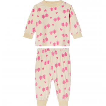 Süße Lupilu® Baby‑Pyjamas für Mädchen – Beige, 62/68