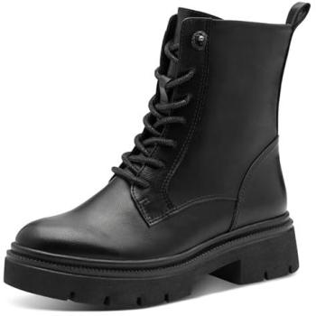 Negro Marco Tozzi: Botines con Cordón Ajustable
