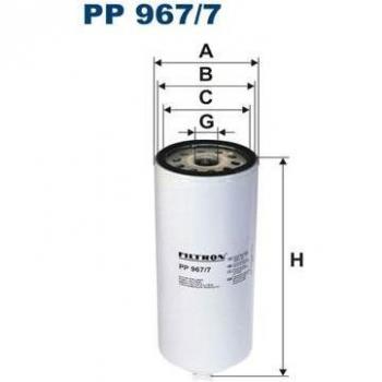 Filtro de combustible FILTRON PP967/7