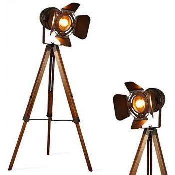 Proyector de Cine BarcelonaLED Retro Trípode con Luz LED Industrial