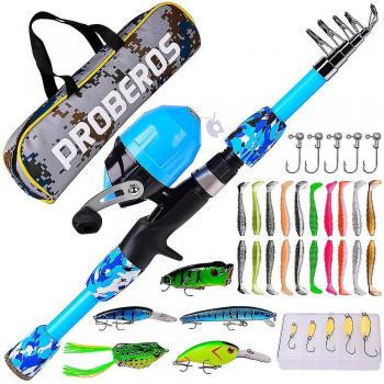 Canne de mer pour enfants Mini gun 1.2M