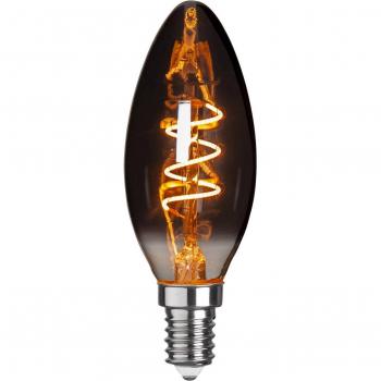 Vela LED C35 E14 3W 1800K 50 lúmenes Humo