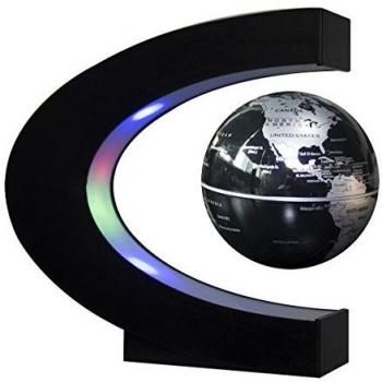 Senders World Map Floating Globe with Magnetic Levitation