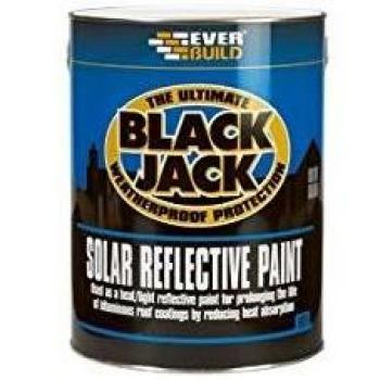 Everbuild Sika EVB90705 Black Jack® 907 Solar Reflective Paint 5 litre
