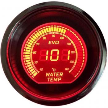 52mm Car Water Temperature Gauge with Blue Red LED Light