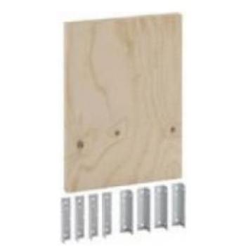 Geberit Duofix Montageplatte 50x35x2cm, Holz, für AP Armaturen, universell