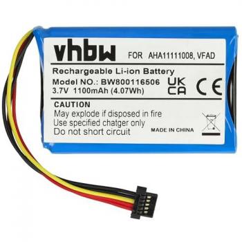 Batterie TomTom XXL 540S, 540 GPS par Vhbw (1100mAh, 3,7V, Li-ion)