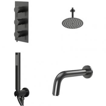 Colore Round Thermostatic Shower Valve with Diverter