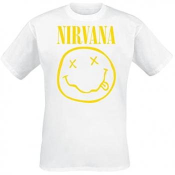 Nirvana White Happy Face T-Shirt