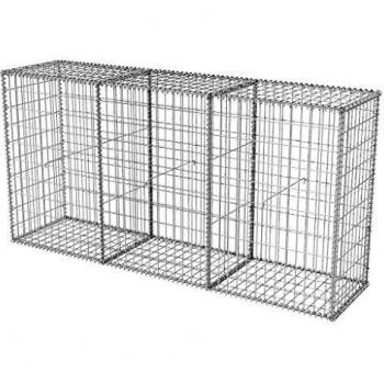 VidaXL Gabbione in Acciaio 200x50x100 cm