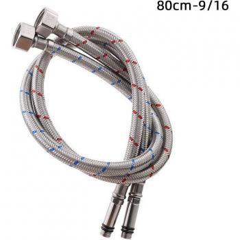 Tuyau Flexible de robinet mélangeur, acier inoxydable 304, 60/80cm