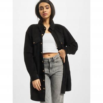 Sobrecamisa negra de pana para mujer Urban Classics