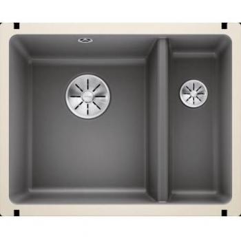 Blanco Subline 350/150 U Lavello 55 cm X 20 cm 2 Vasche Grigio