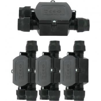 Kit 4 boîtiers IP68 étanches 3 voies, connecteur automatique – Arum Lighting