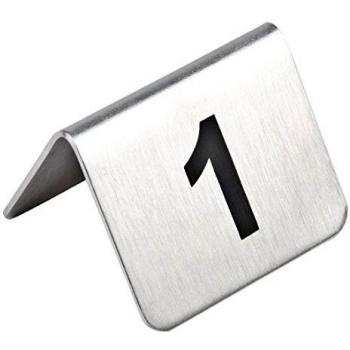 Numéros de Table en Acier Inoxydable