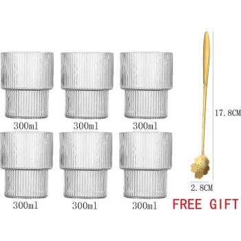 Transparent 6‑Piece Coffee Set