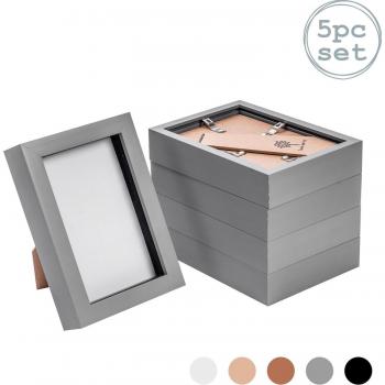 4x6 3D Box Photo Frames Set of 5