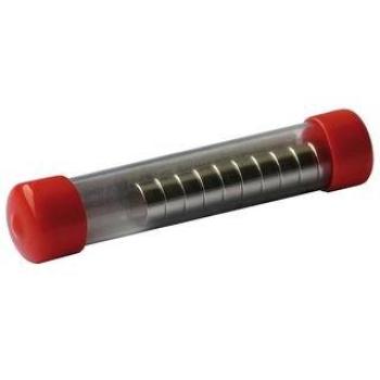 N813 Eclipse Nickel‑Coated Neodymium Discs, 10 Pack