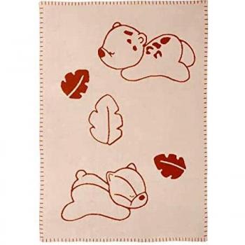 Couverture en peluche 75x100 cm Boris et Jungo