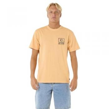 Rip Curl Men's Raw Energy Short Sleeve T-Shirt – Tan, 40/Regular