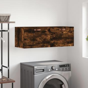 Smoked Oak Wall Cabinet by VidaXL – 100x36.5x35 cm Engineered Wood