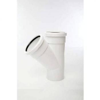 White 110mm Soil Equal Branch 135