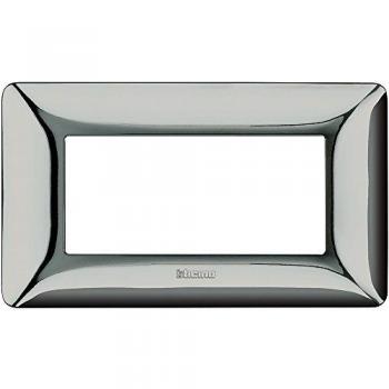 Bticino AM4804GCR Placca Matix 4 Moduli, Cromo Lucido