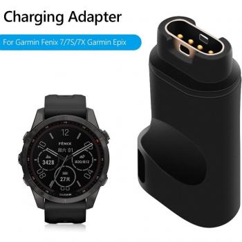 Adaptador de carga USB Tipo C para Garmin Fenix 7/7S/7X y Epix, accesorio para reloj deportivo