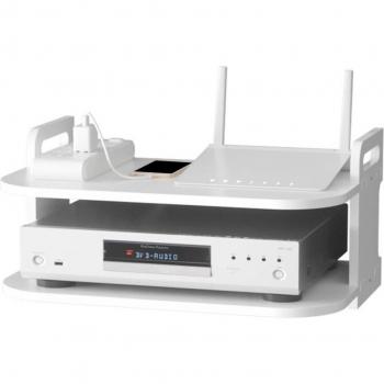 Ahorro de espacio: soporte modular para router y DVD