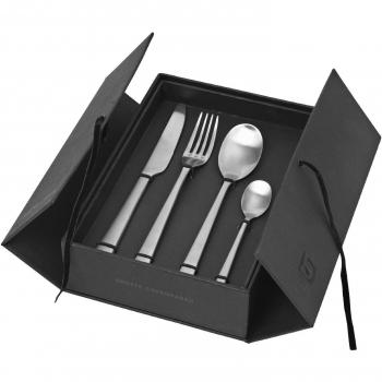 Broste Copenhagen HUNE Besteck‑Set Satin – 16‑teiliges, 18/8 Edelstahl