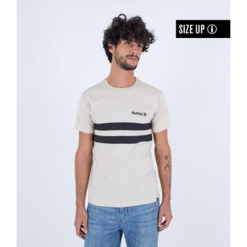 Camisa Hombre Hurley Block Party Beige Estilo Casual