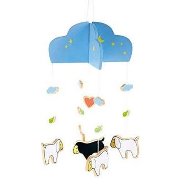Mobile Mouton Lotta Bébé Bois 14×14×25 cm