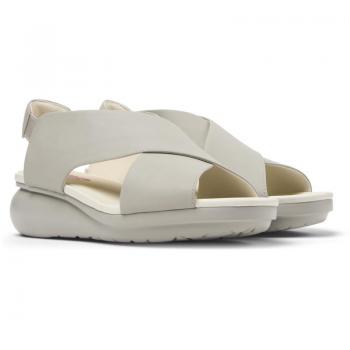 Sandalias Camper de Piel con Tiras Cruzadas para Mujer