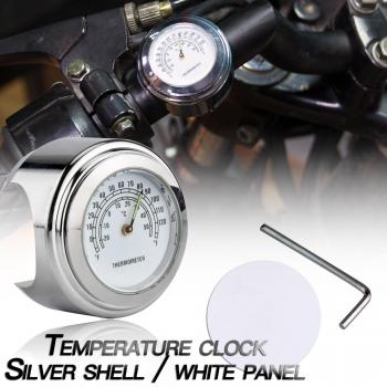 Aluminium Halterung Uhr für Motorräder, 7/8 Quarz Uhr, wasserdicht und leuchtend