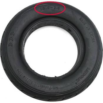 Llantas de Neumáticos Sólidos para Patinete Eléctrico 10x2,50