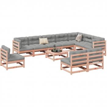 Solid Wood Garden Sofa Set, 11 Pieces, Douglas Fir, vidaXL