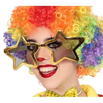 Gafas de Fiesta Estrella Doradas 23 cm