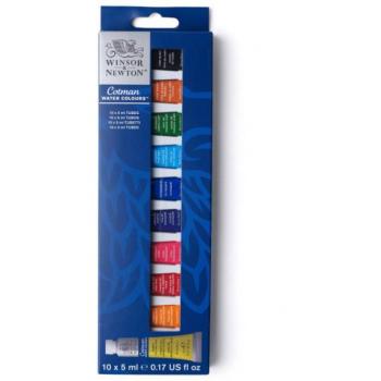 Acquarellatura 10×5 ml, Set Tubetti Cotman Winsor & Newton – Colori Vari