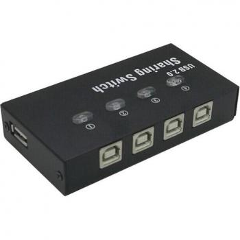 USB 2.0 4-Way Manual Switch Hub