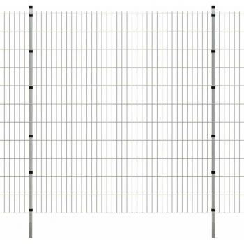 VidaXL Outdoor Field Enclosure Panel – 2,008 × 2,230 mm, 50 m Galvanized Steel