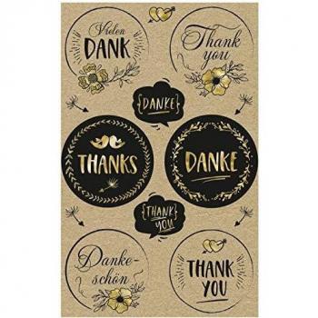 AVERY Zweckform ZDesign CREATIVE Geschenke-Sticker, DANKE