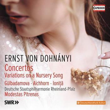 Sofja Gulbadamova interpreta Variaciones sobre Canción Infantil de Dohnányi (CD)