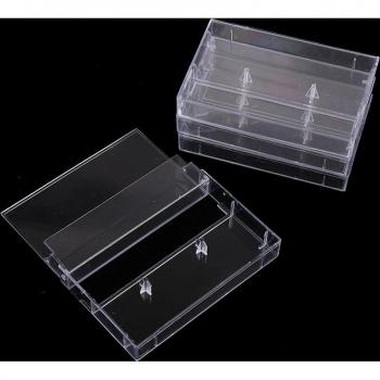 Boîte de rangement transparente pour cassettes, 10 pièces, anti-poussière