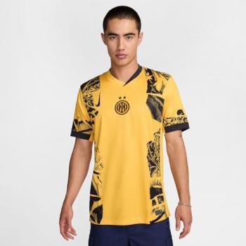 Estilo Inter Milan Tercera Gama 2024/25 Camiseta Hombre Amarilla Nike Dri‑FIT XXL