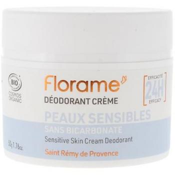 Florame Crème Déodorante 24H Bio Peaux Sensibles 50g