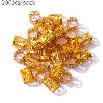Cuentas y Clips de 8 mm para Trenzas – Pack de 100 piezas