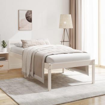 White Senior Bed 90x190cm Single without Mattress