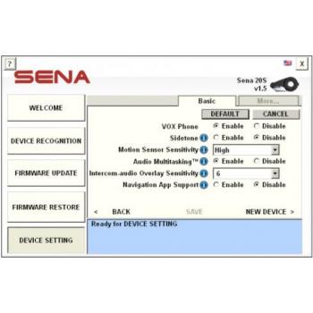 Sena 20S interkom pro motocyklisty – dvojitá sada headsetů